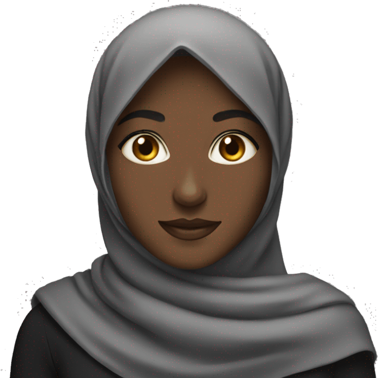 black hijabi emoji