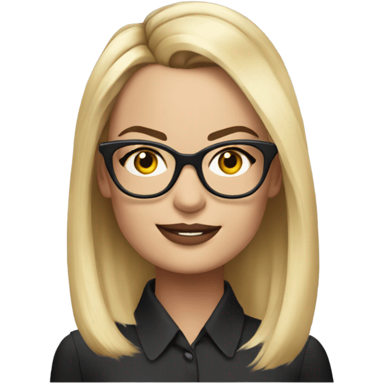 Margot Robbie with glasses  emoji