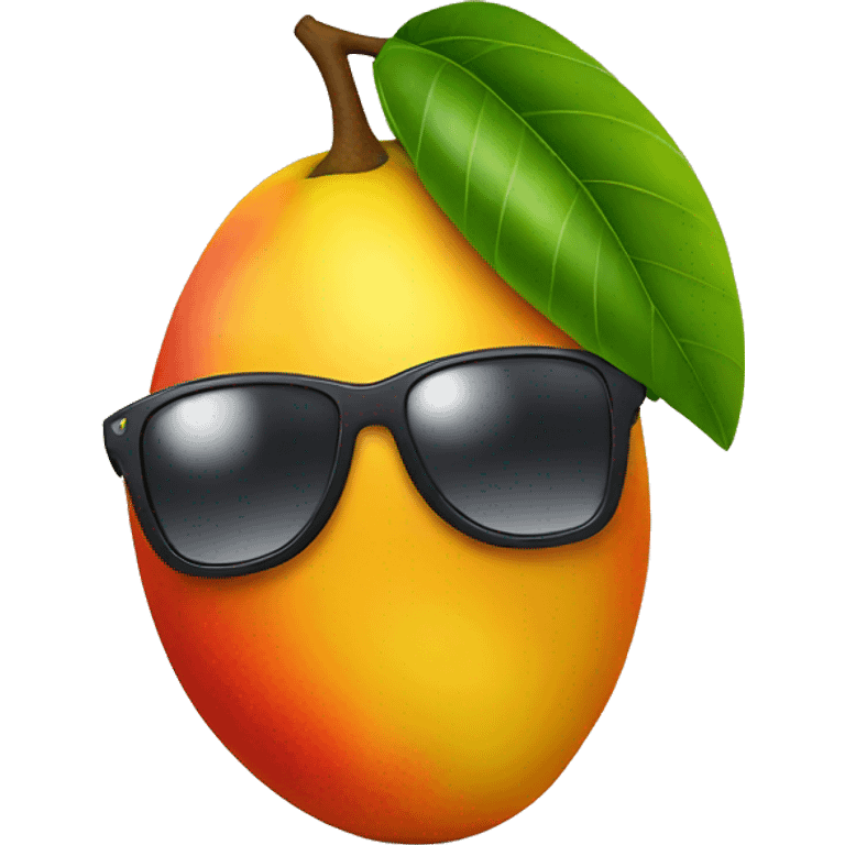 mango with sunglasses emoji