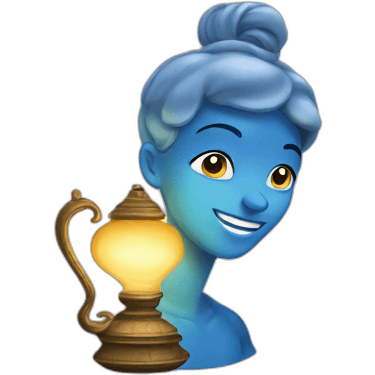 genie coming out of the lamp  emoji