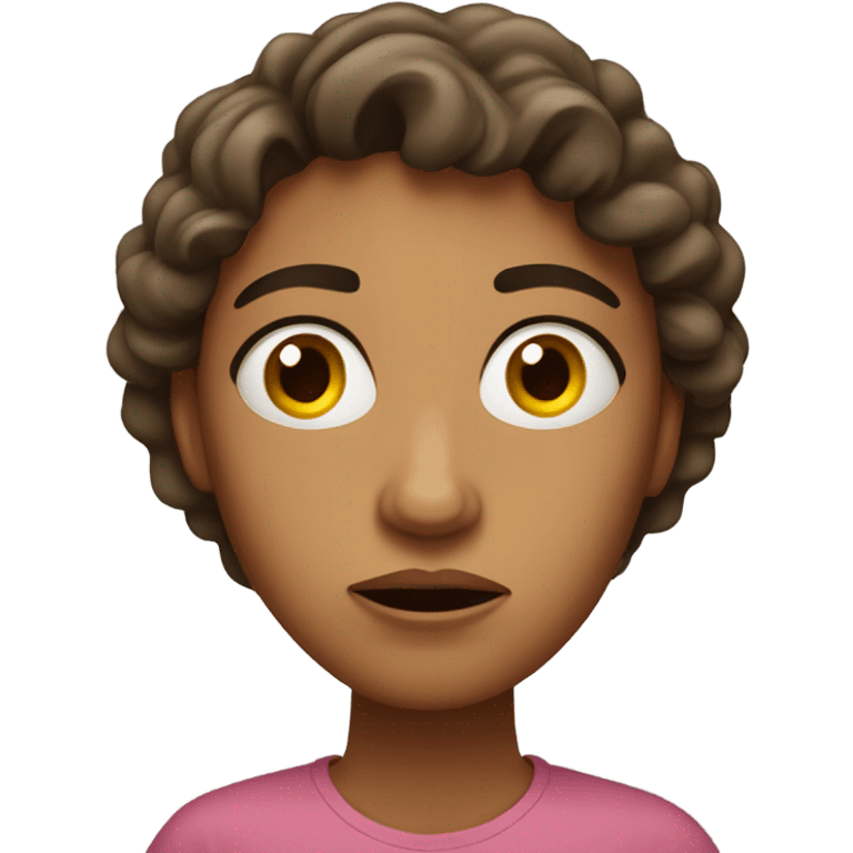 anxious looking woman emoji