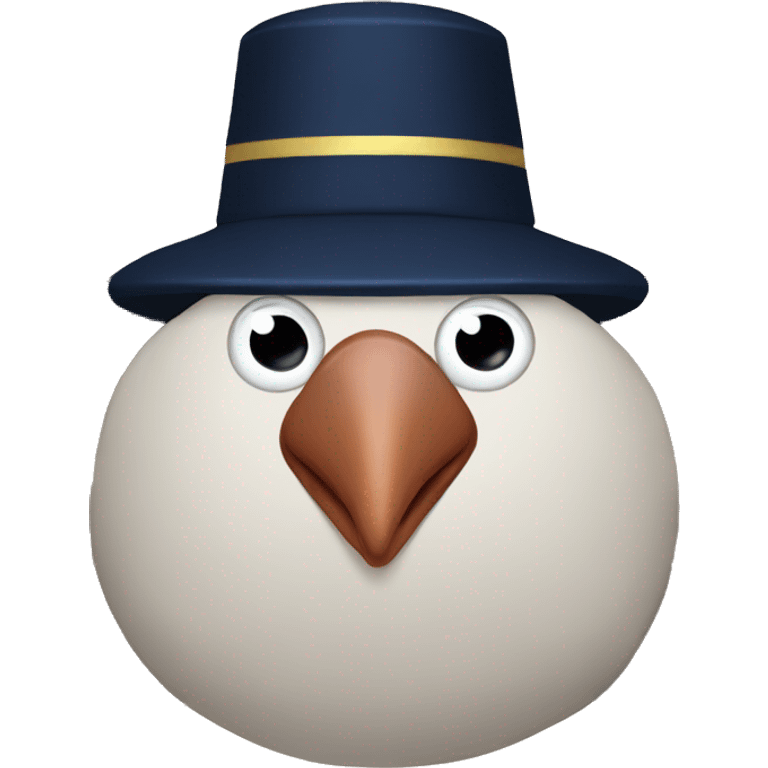 Turkey in the navy emoji