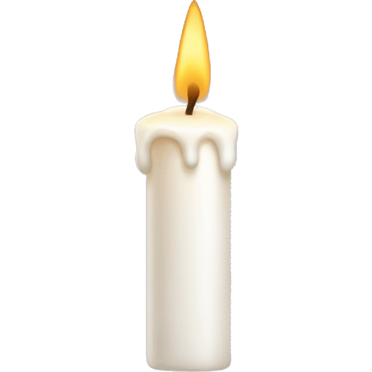 White candle christmas emoji