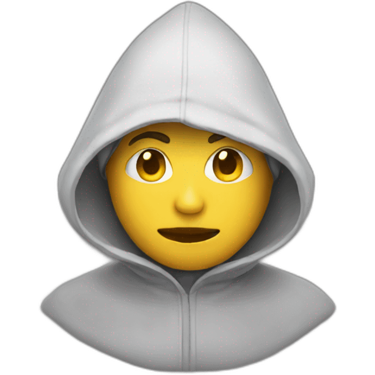 head in hood emoji