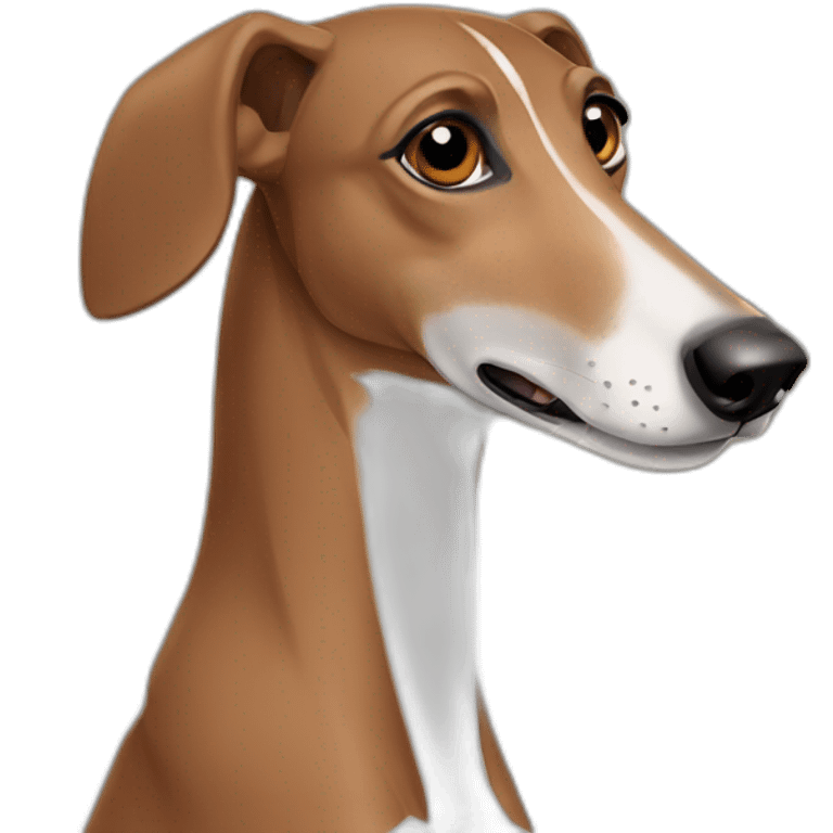 brown greyhound emoji