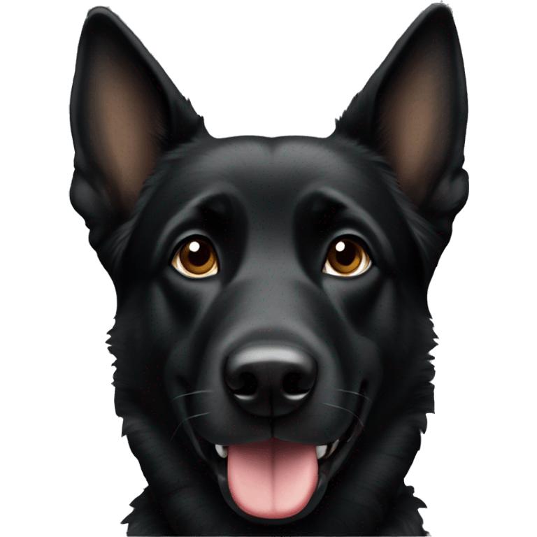 Black german shepard emoji