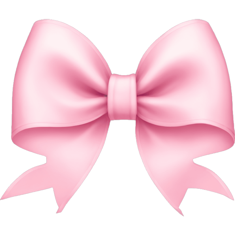 light pink ribbon bow emoji