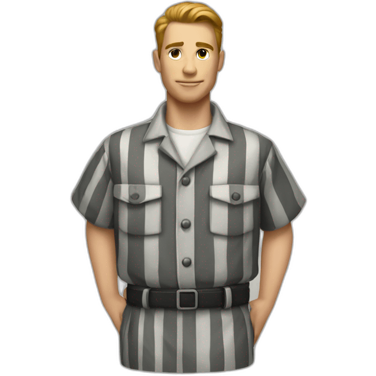 1950s prisoner uniform emoji