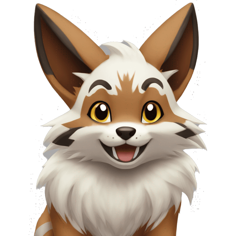 Furret Eevee Lycanroc emoji