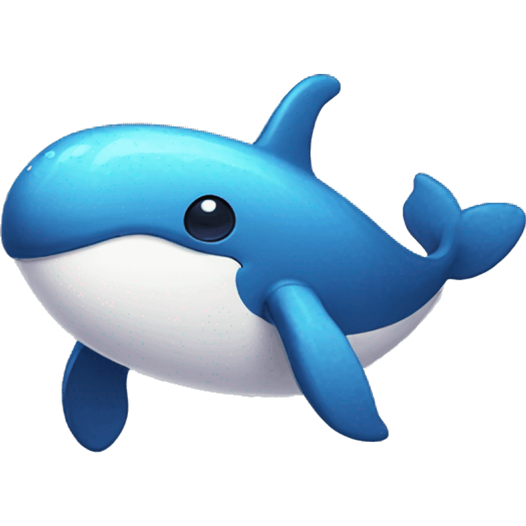 Pixelart whale emoji