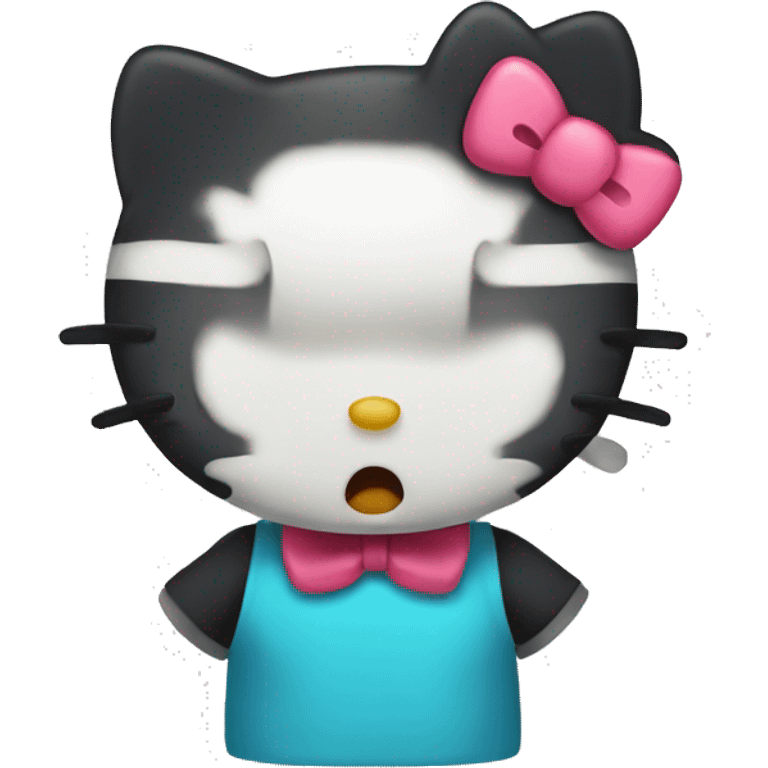 Hello kitty shocked emoji