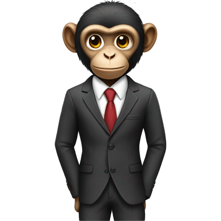 monkey wearing a suit emoji