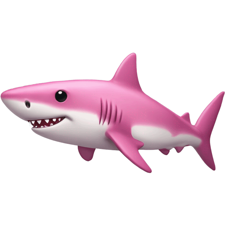 Pink shark emoji