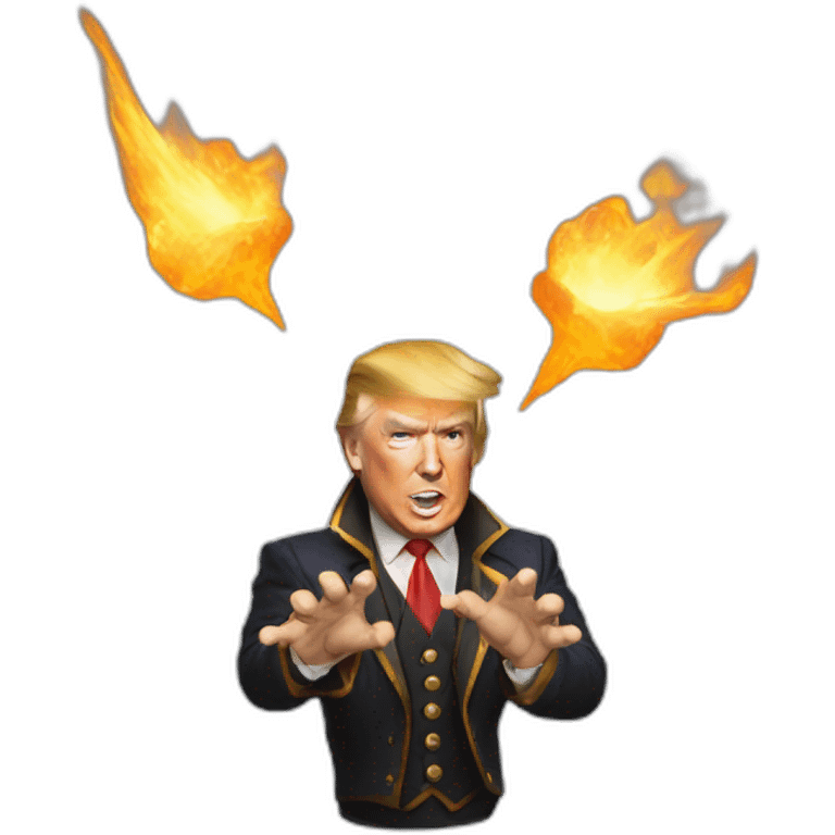 Trump playing Magic the Gathering emoji