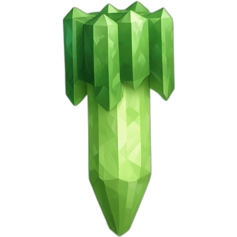 Minecraft Diamond Leek emoji