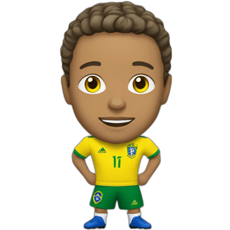 Roberto Carlos wearing yellow Brazil jersey emoji