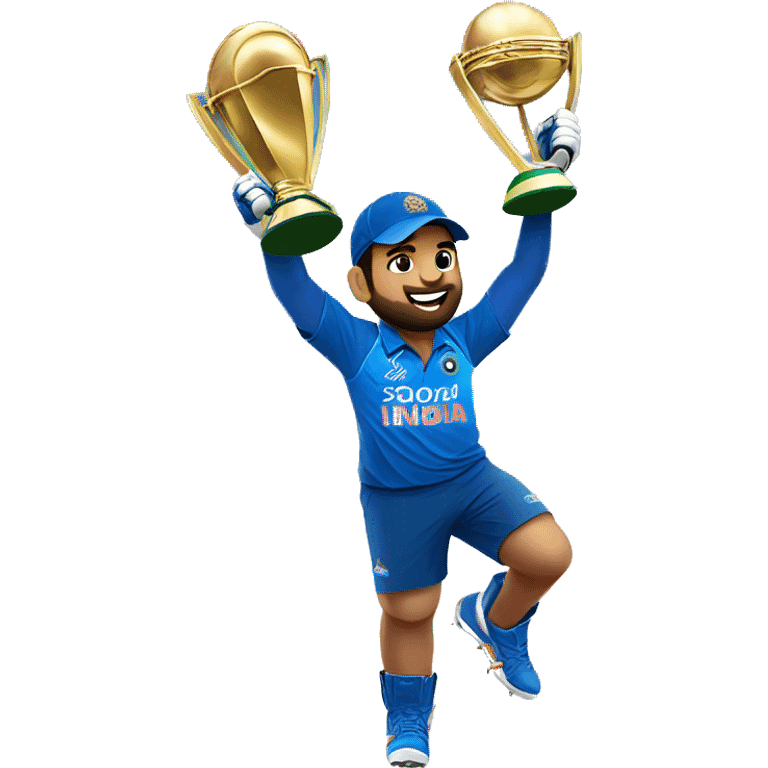 Rohit sharma lifting T20 world cup emoji