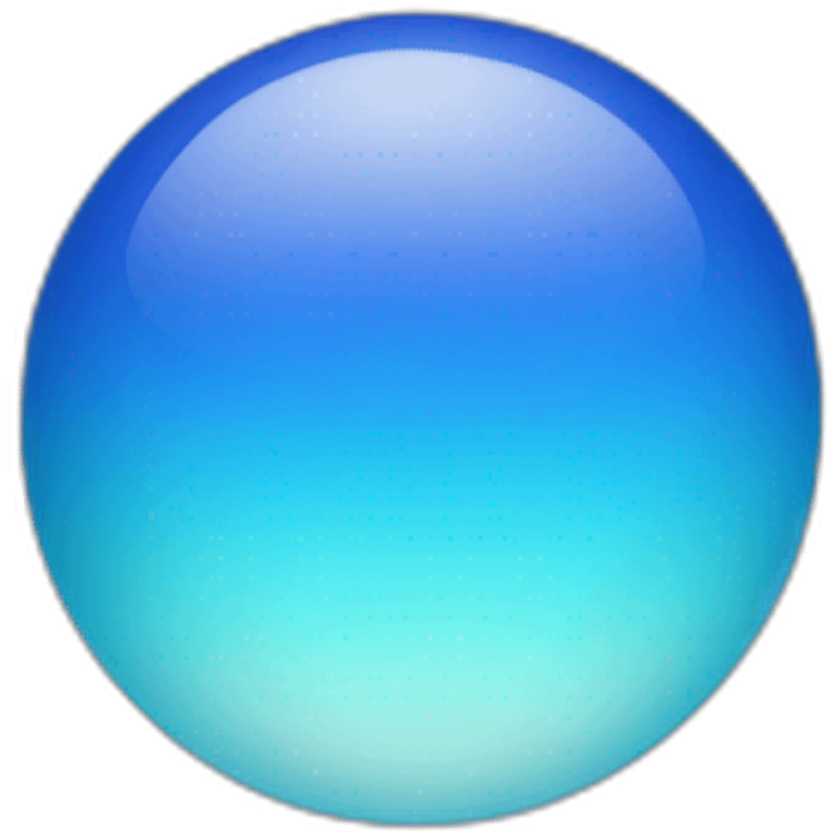 gradient blue ball emoji