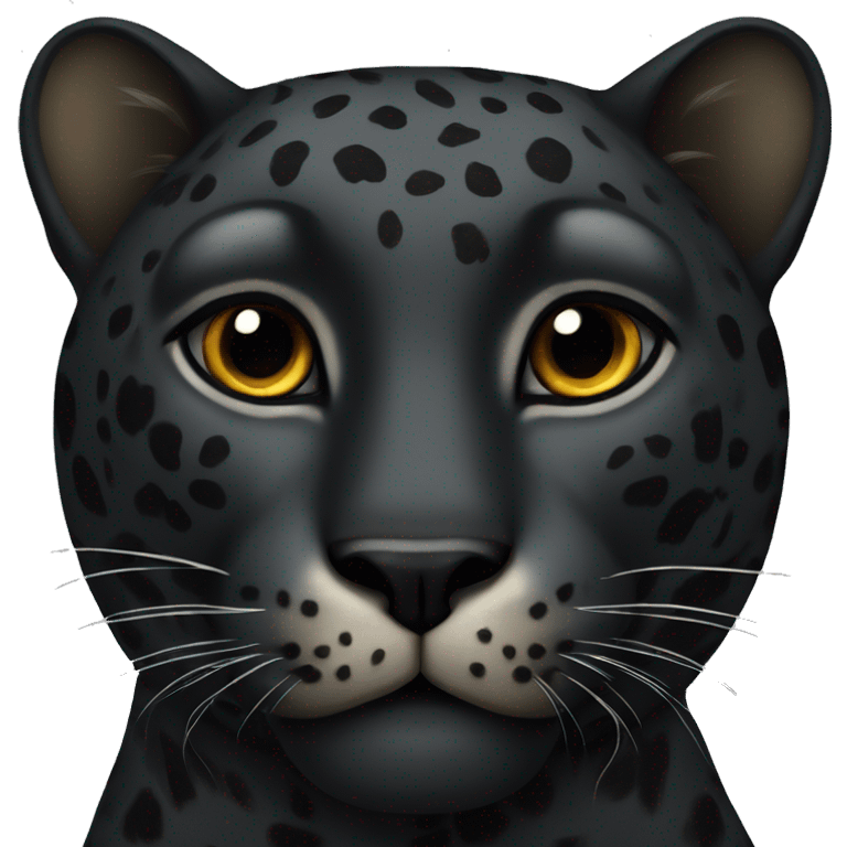 Black leopard emoji