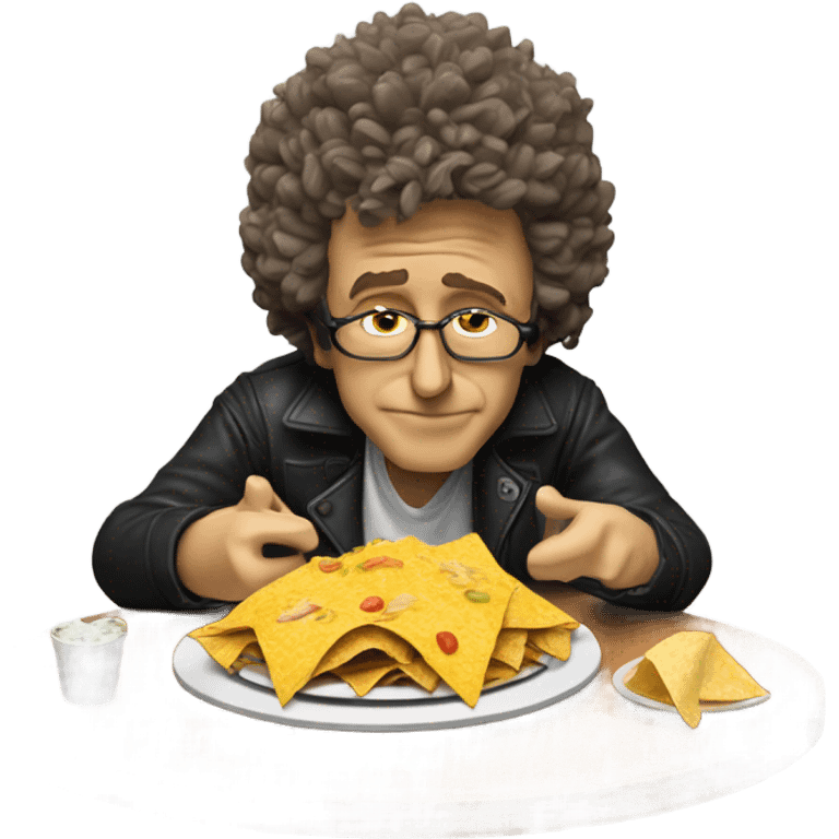 Bob Dylan eating nachos emoji