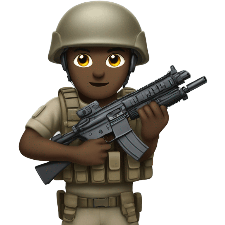 Soldier weapon emoji