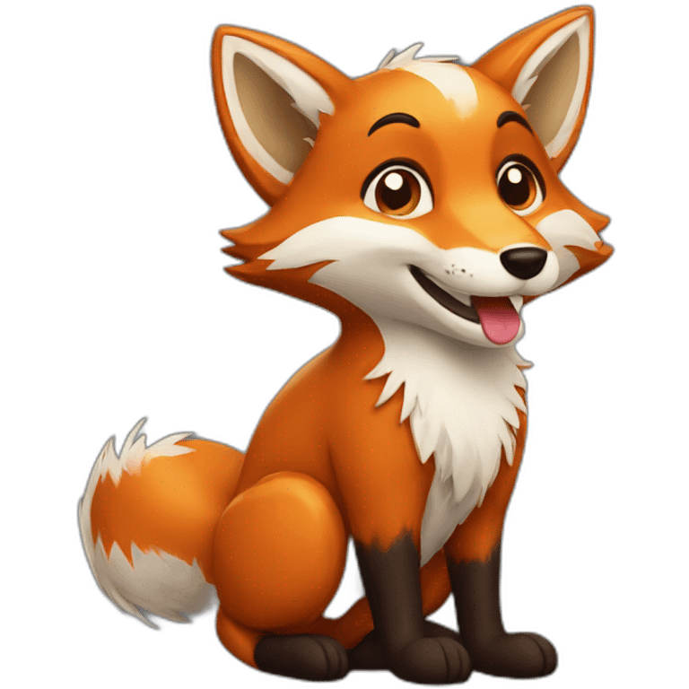 fox happy emoji