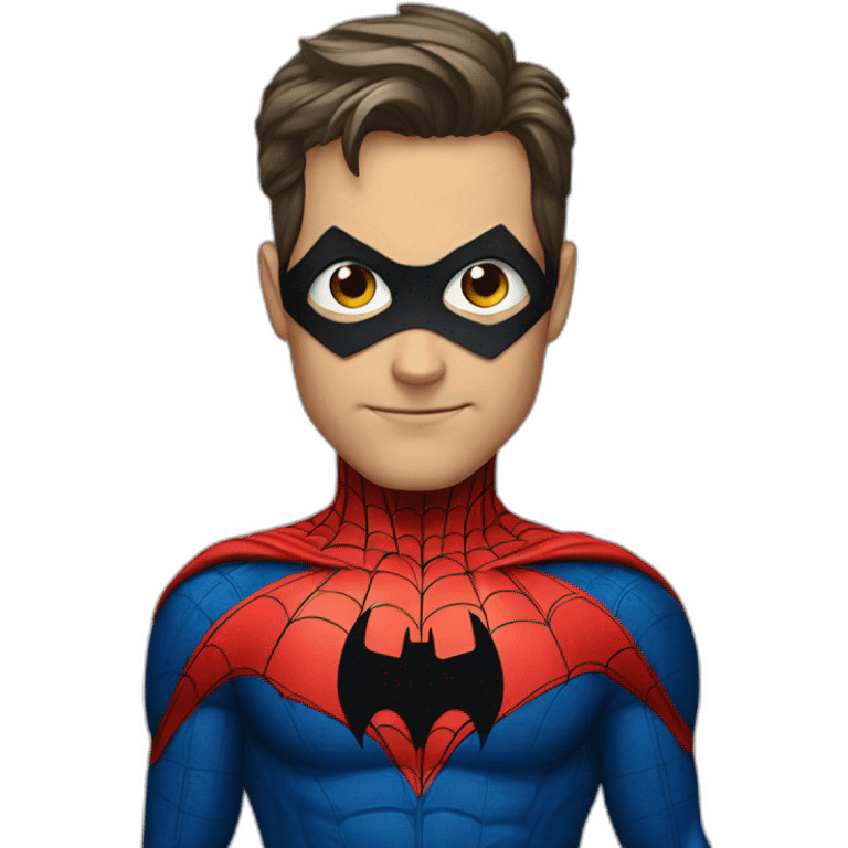 Batman spiderman emoji