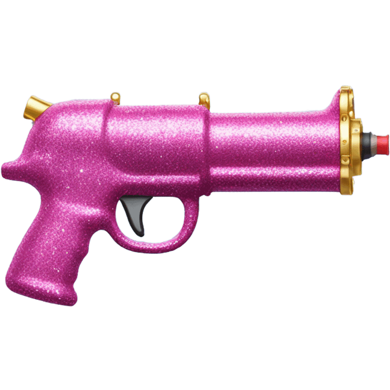 Pink glittery water pistol emoji