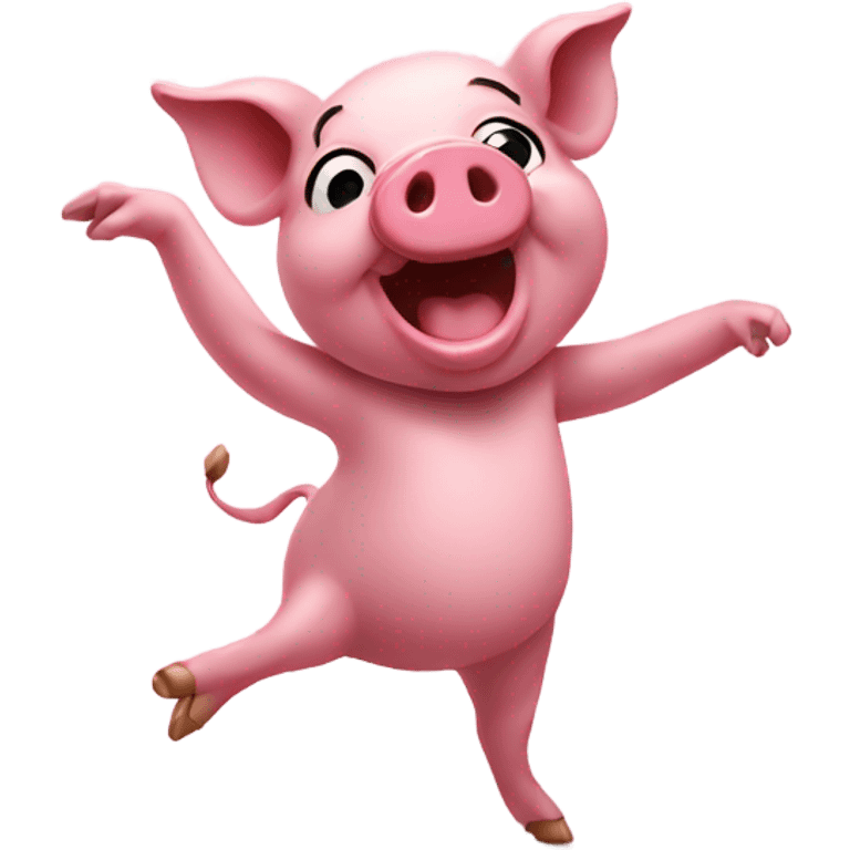 dancing pig emoji