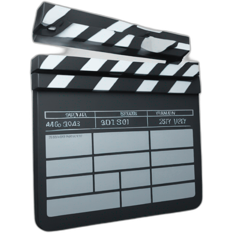 digital film slate emoji