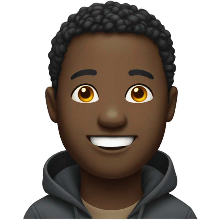 black man with downsyndrom emoji