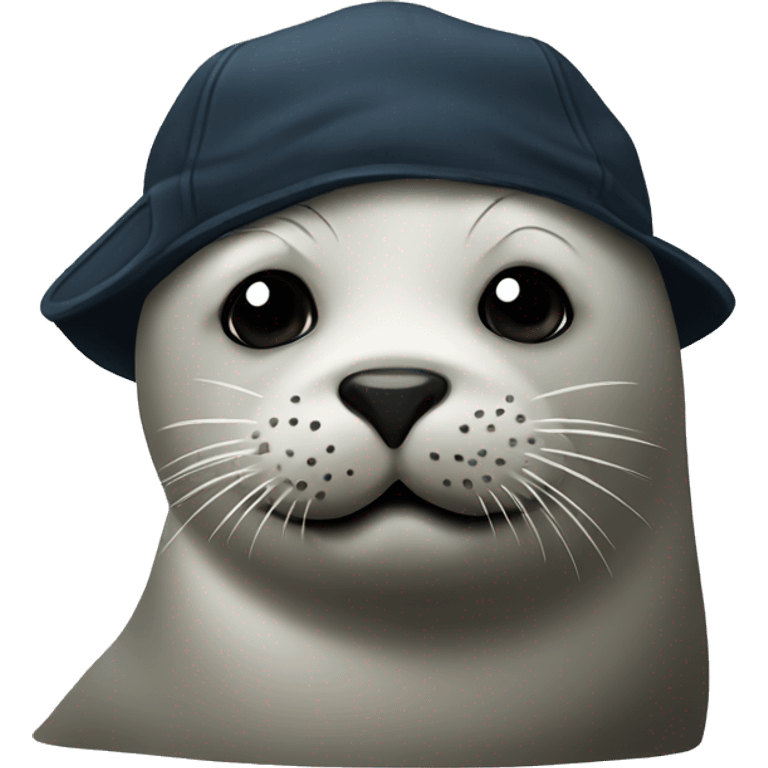 Seal with cap emoji