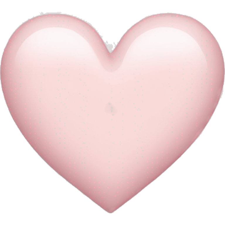 Pale pink heart emoji