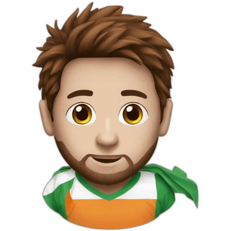 Messi with ivory coast flag emoji