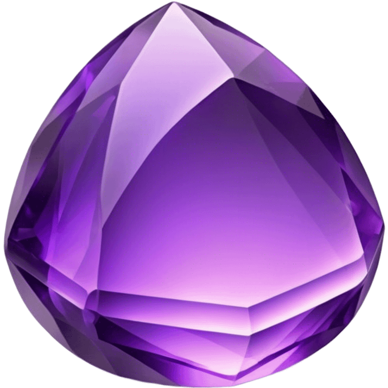 Cinematic Realistic Amethyst Emoji, Rich and soothing, with smooth, polished purple facets catching the light and casting soft, calming reflections. The deep violet hue seems to glow with an ethereal light, radiating peaceful energy and elegance. Soft glowing outline, capturing the essence of tranquility and mystery in a stunning amethyst. emoji