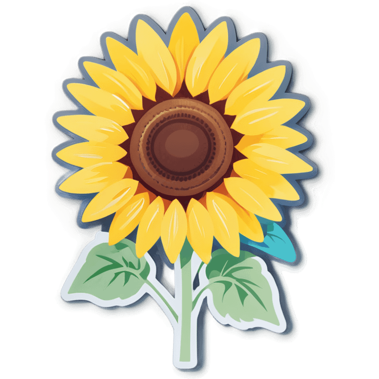 A sunflower  emoji