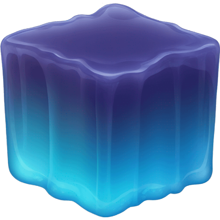 square blue jelly slab defined emoji