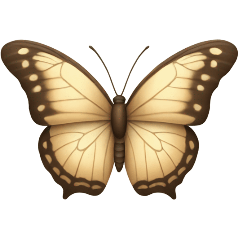 Beige butterfly emoji