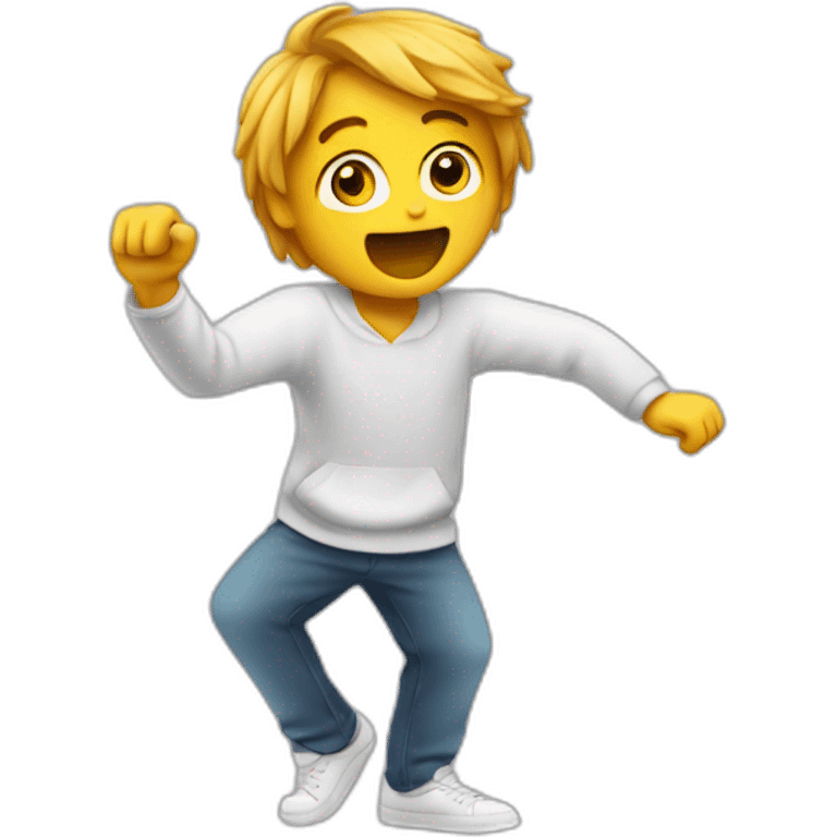 Personne qui fait un dab emoji