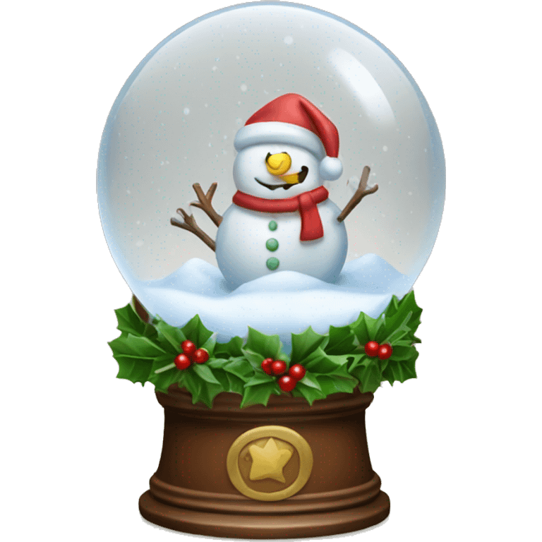 Christmas snowglobe emoji