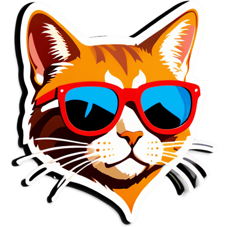 Cat with sunglasses emoji