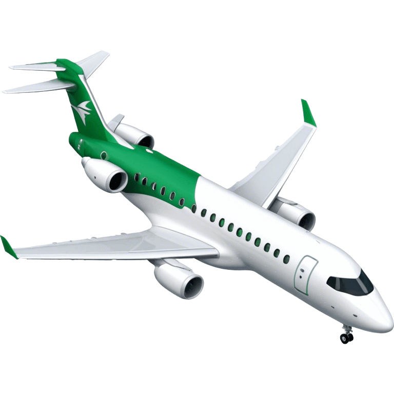 Embraer E-Jet - Embraer (Model Year: 2021) (Iconic colour: Green with white) emoji