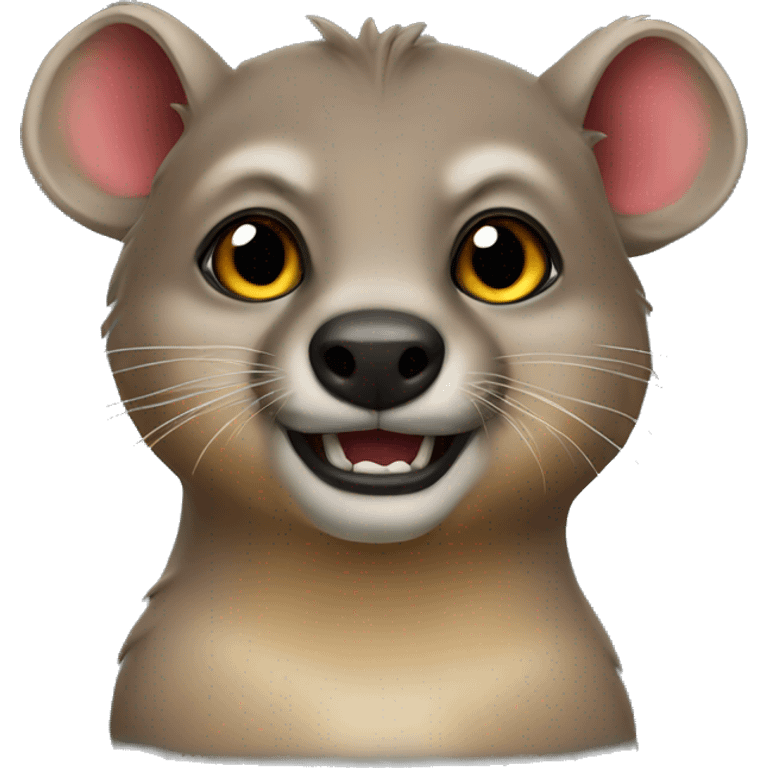 Fun hyrax emoji