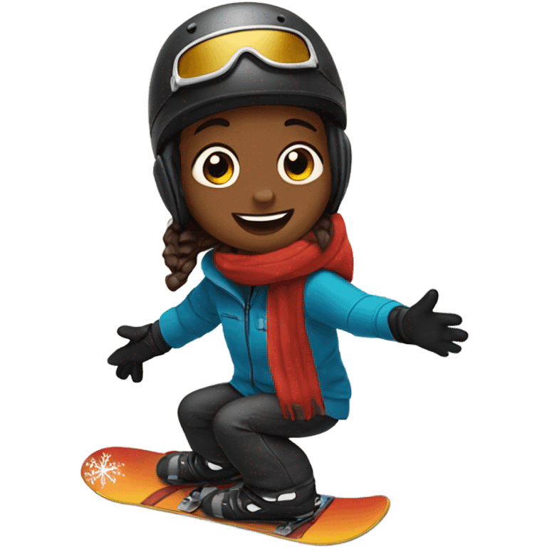 Me snowboarding  emoji