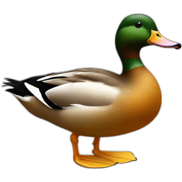 duck from side emoji