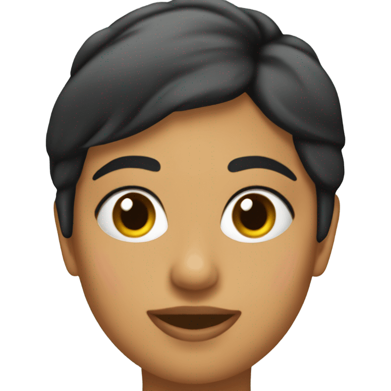 chica morena emoji