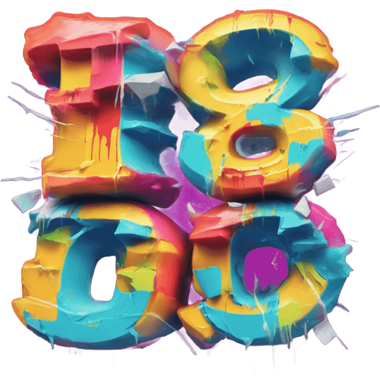 The 80s Cruise Year 9, as graffiti  emoji