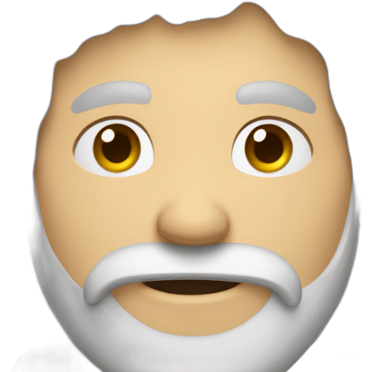 Hyperactive chaotic white guy with brown hair and grey beard. emoji