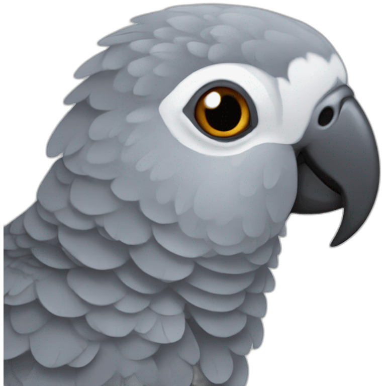 african grey parrot emoji