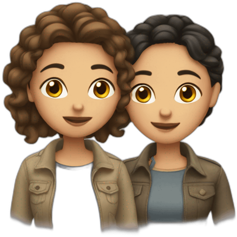 lesbian couple russian and latina emoji